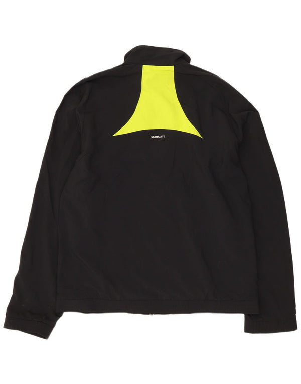 Giacca da tuta da uomo Adidas Climalite UK 40/42 medio poliestere nero