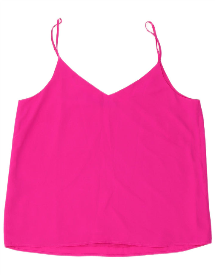 Canottiera corta da donna Oasis UK 18 XL poliestere rosa
