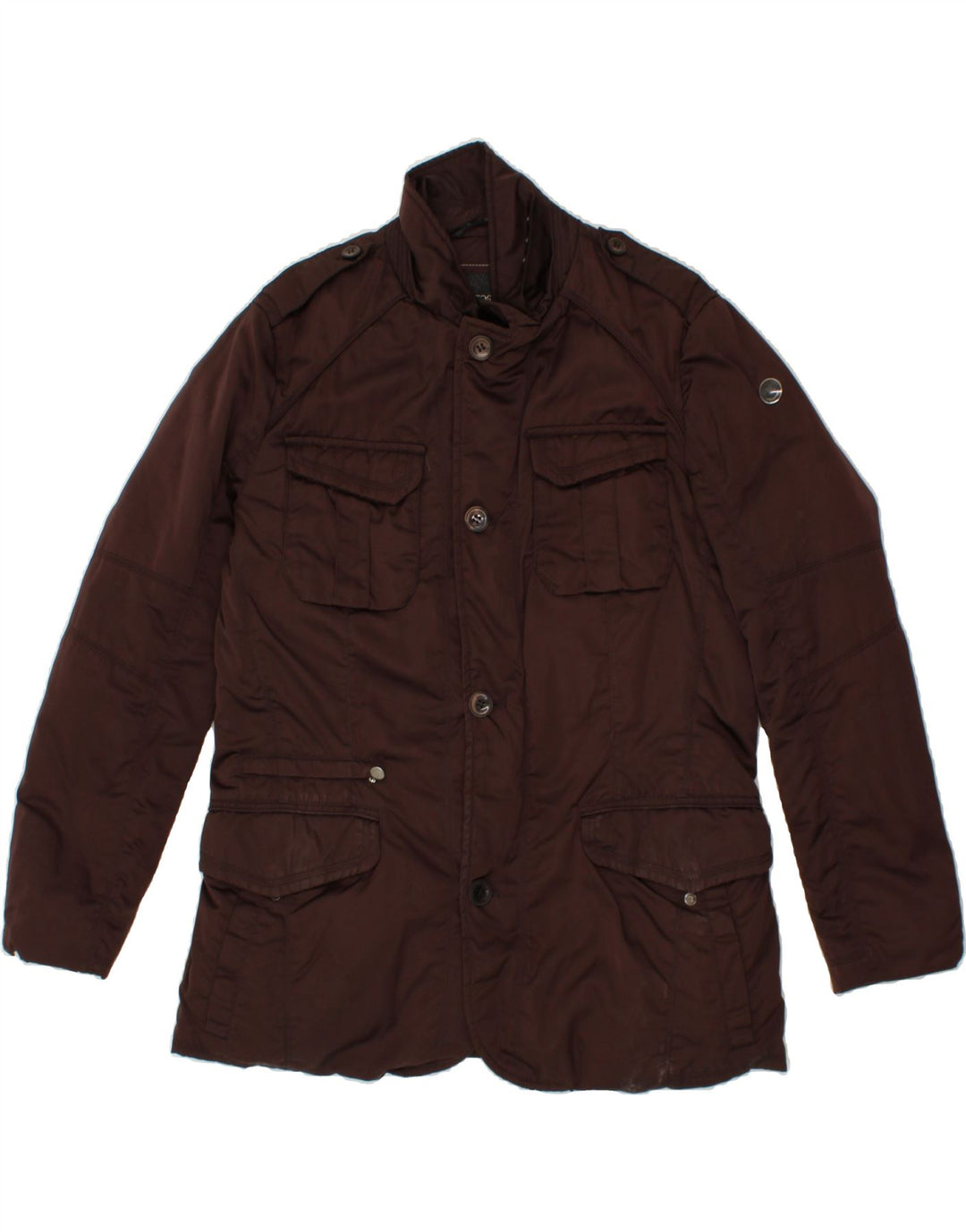 Giacca imbottita militare da uomo GEO SPIRIT IT 56 3XL Poliestere marrone