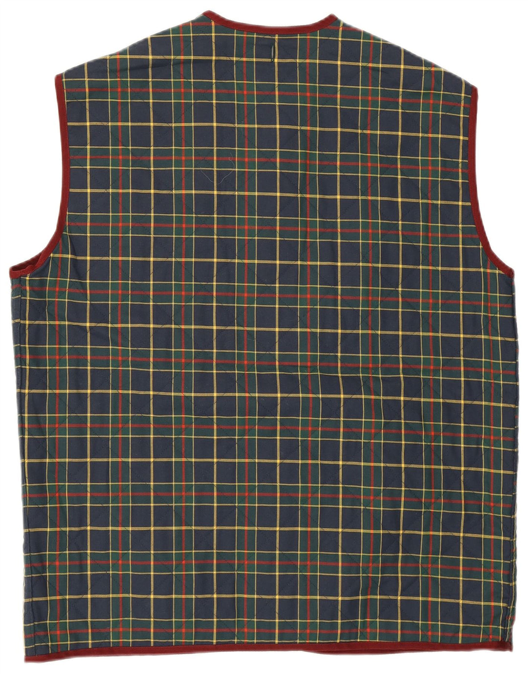 Belfe & Belfe Gilet trapuntato da uomo IT 50 Large Navy Check