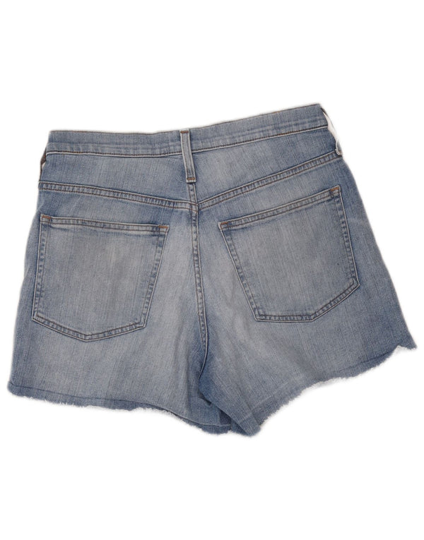 J. Crew Pantaloncini di jeans invecchiati a vita alta da donna W30 Cotone blu medio