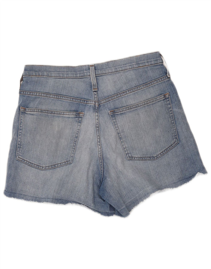 J. Crew Pantaloncini di jeans invecchiati a vita alta da donna W30 Cotone blu medio