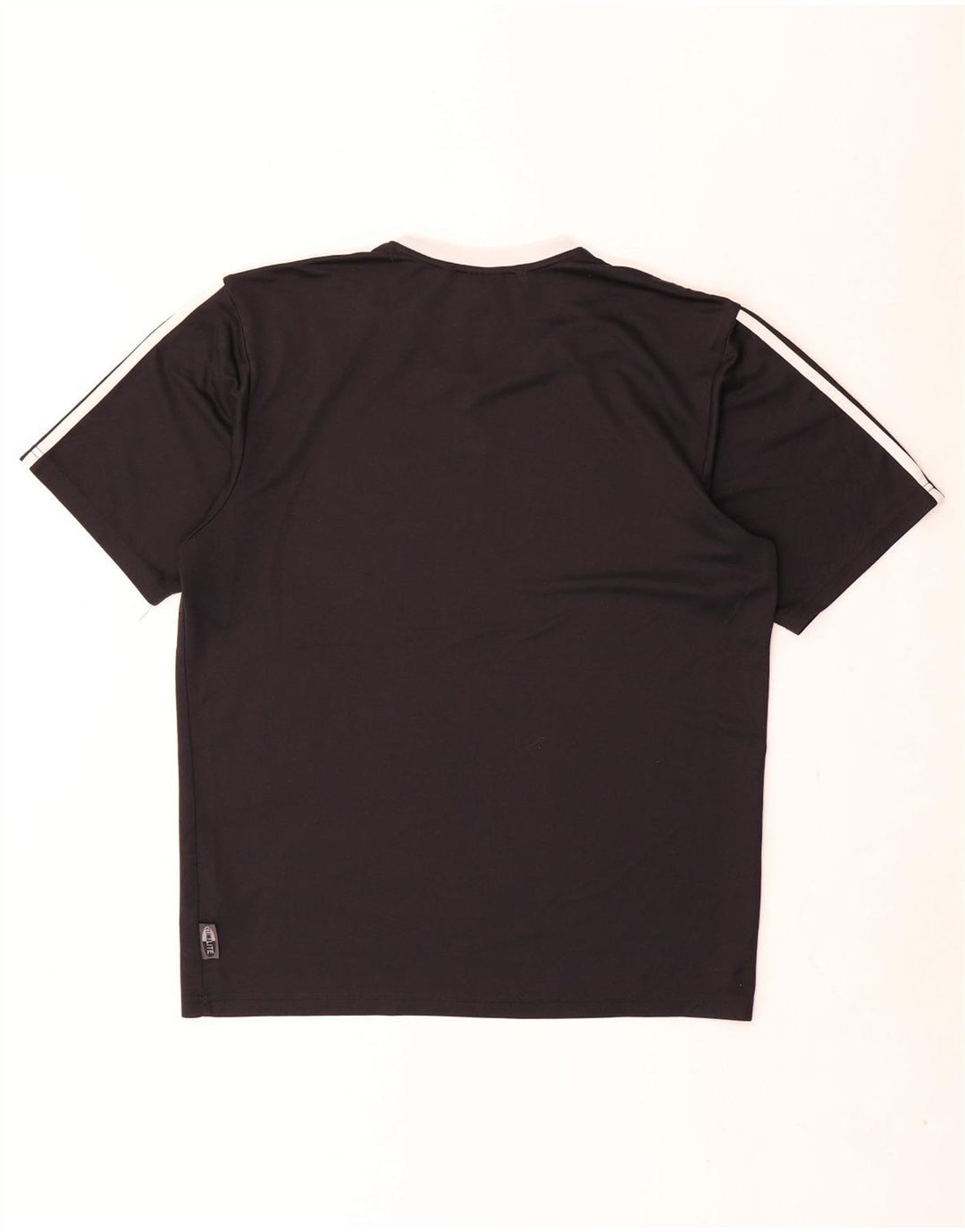 T-shirt Adidas Climalite da uomo piccola piccola in poliestere nero