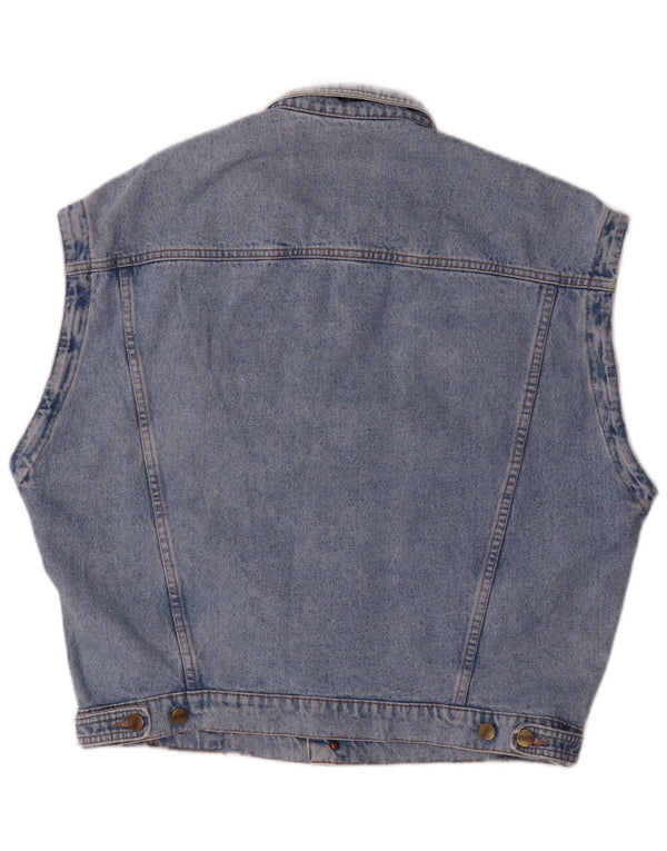Gilet in denim da uomo Quarry UK 42 XL Blu