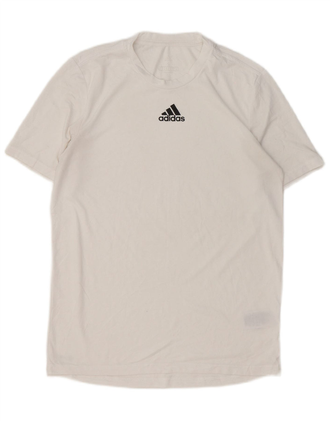 Maglietta Adidas Aeroready da uomo, piccola, in poliestere bianco