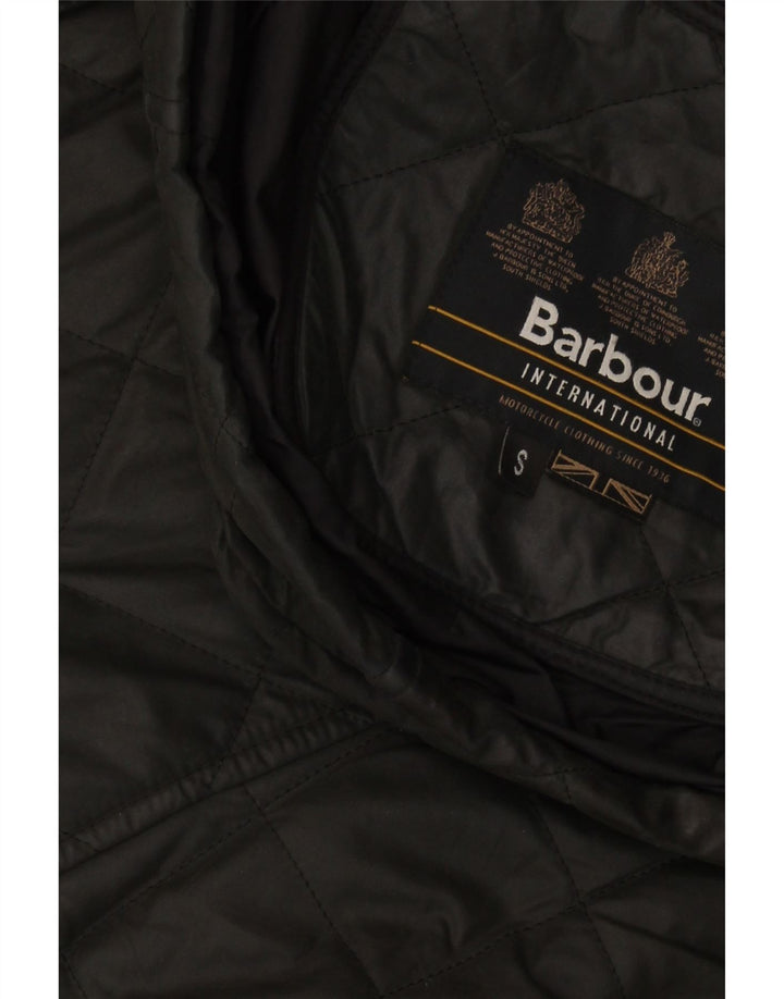 BARBOUR Mens Quilted Jacket UK 36 Small Black Polyamide Vintage Barbour and Second-Hand Barbour from Messina Hembry 