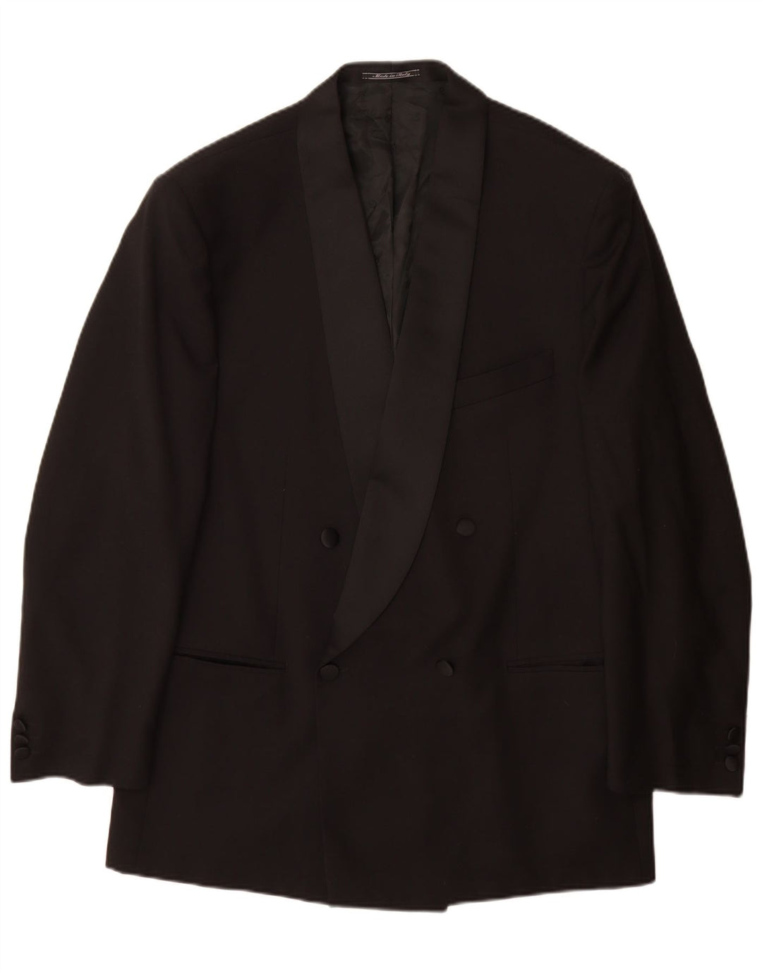 Giacca blazer doppiopetto da uomo Osvaldo Testa UK 40 grande nera