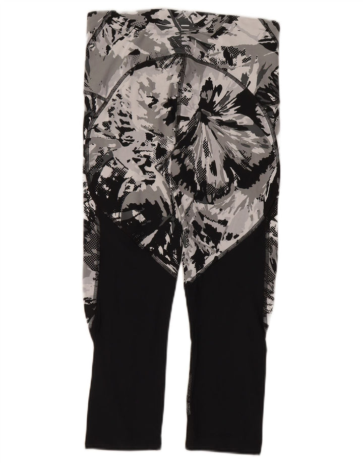 Leggings Under Armour da donna con motivo astratto corto UK 14 Grigio medio