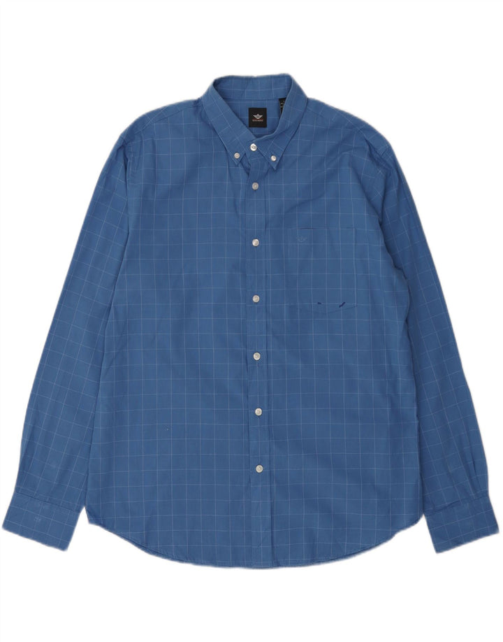 Camicia a quadri da uomo Dockers in cotone a quadri grandi blu