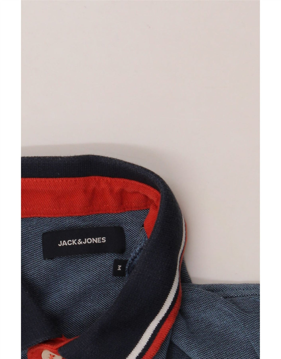 JACK & JONES Mens Polo Shirt Medium Blue Cotton Vintage Jack & Jones and Second-Hand Jack & Jones from Messina Hembry 