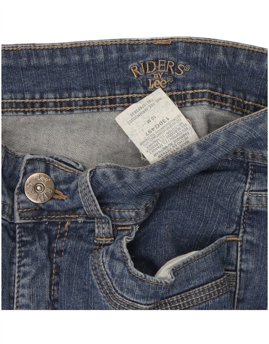 Jeans Lee Riders Bootcut da donna US 10 Large W30 L30 Cotone blu