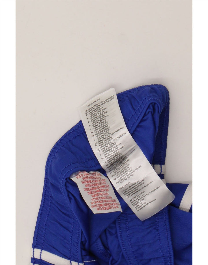 Pantaloncini sportivi Adidas Climalite da ragazzo 11-12 anni in poliestere blu