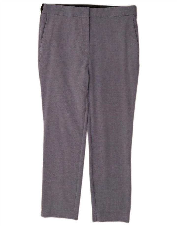 Pantaloni chino dritti da donna Zara XL W32 L27 poliestere blu