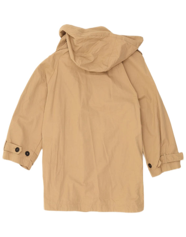 Trench con cappuccio da donna Zara UK 10 piccolo in cotone beige