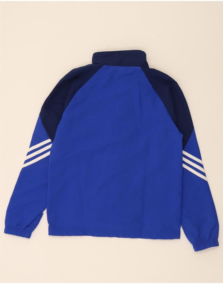 ADIDAS Boys Tracksuit Top Jacket 11-12 Years Blue Colourblock Polyester Vintage Adidas and Second-Hand Adidas from Messina Hembry 