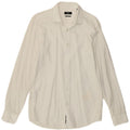 Camicia slim fit da uomo Hugo Boss taglia 40 15 3/4 cotone bianco medio