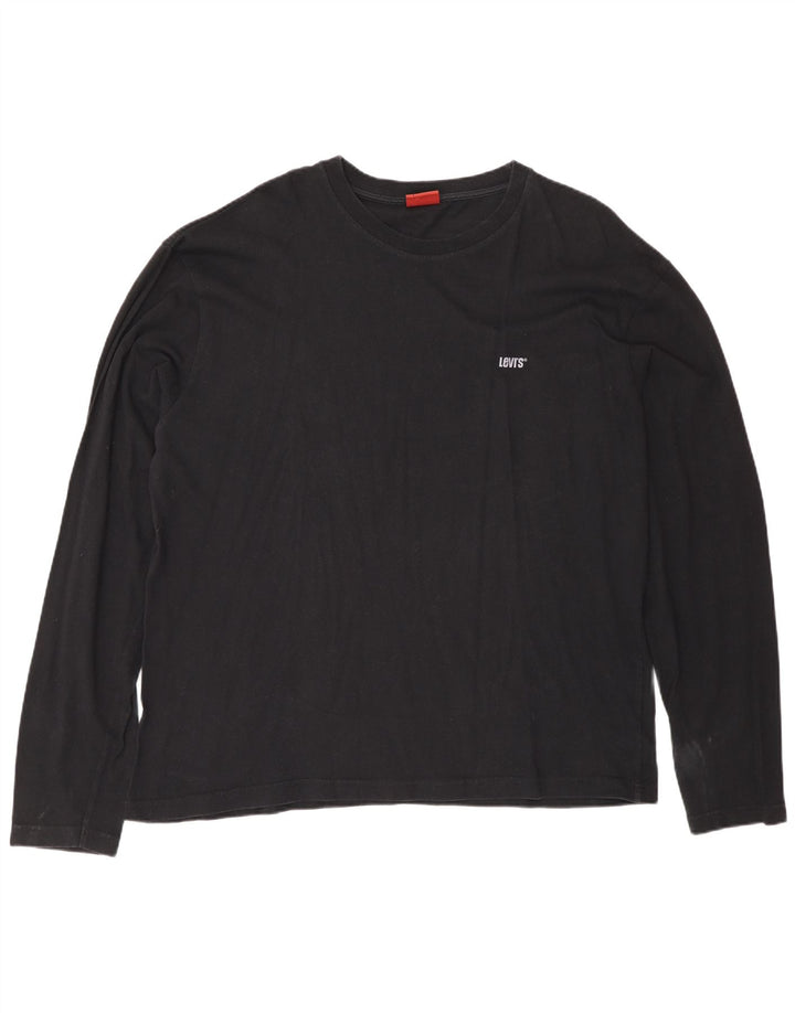Levi's Maglia da uomo a maniche lunghe XL in cotone nero