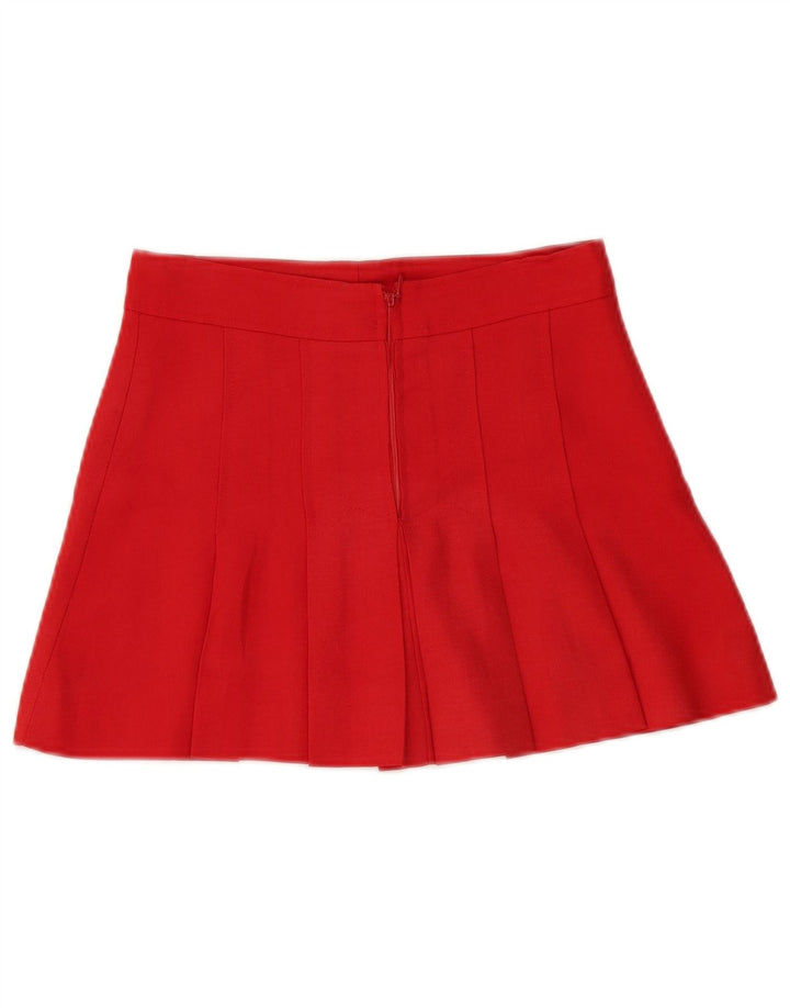 Mini gonna a trapezio da donna vintage W28 rossa media