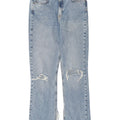 Jeans dritti invecchiati Zara da donna EU 40 medi W30 L30 blu