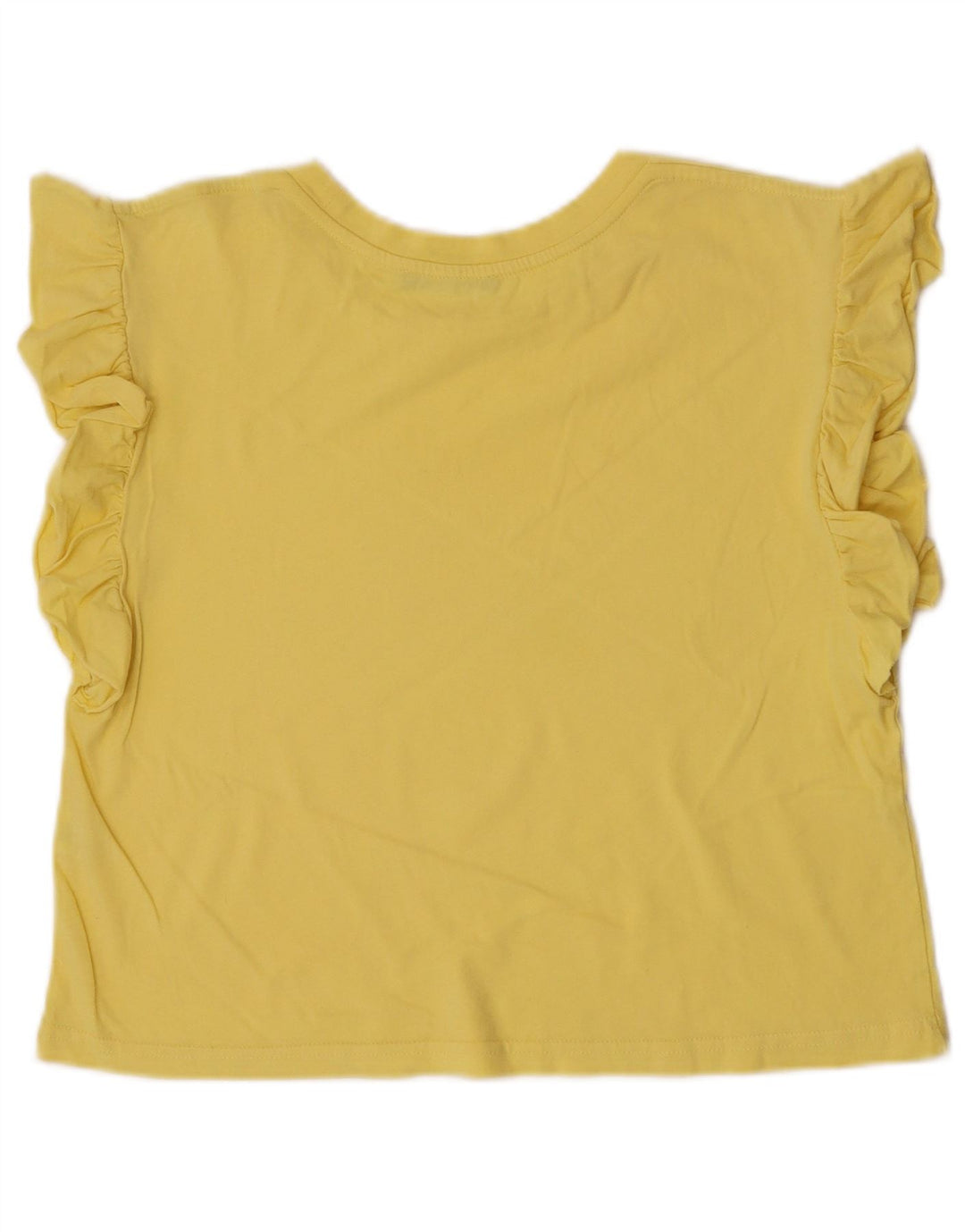 Canotta da donna Zara UK 10 piccola in cotone giallo