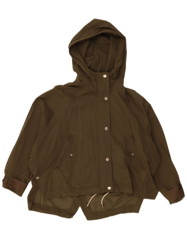 Giubbotto bomber oversize con cappuccio da donna Zara UK 14 medio cachi
