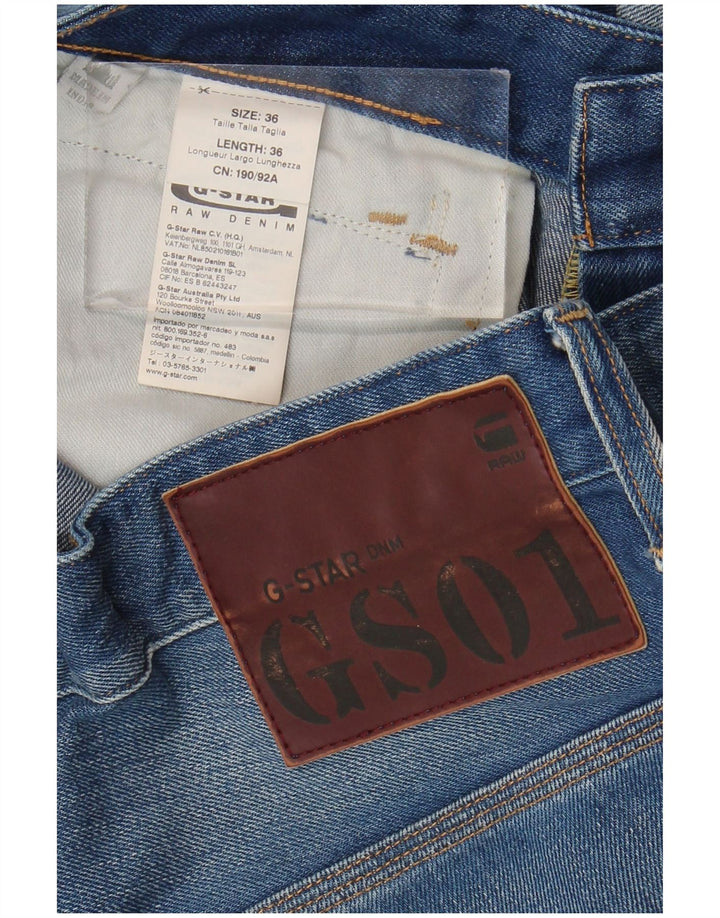 Jeans dritti da uomo G-Star W36 L36 cotone blu