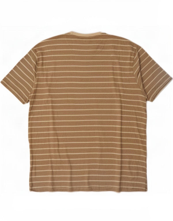 T-shirt da uomo James Pringle Top XL in cotone a righe beige