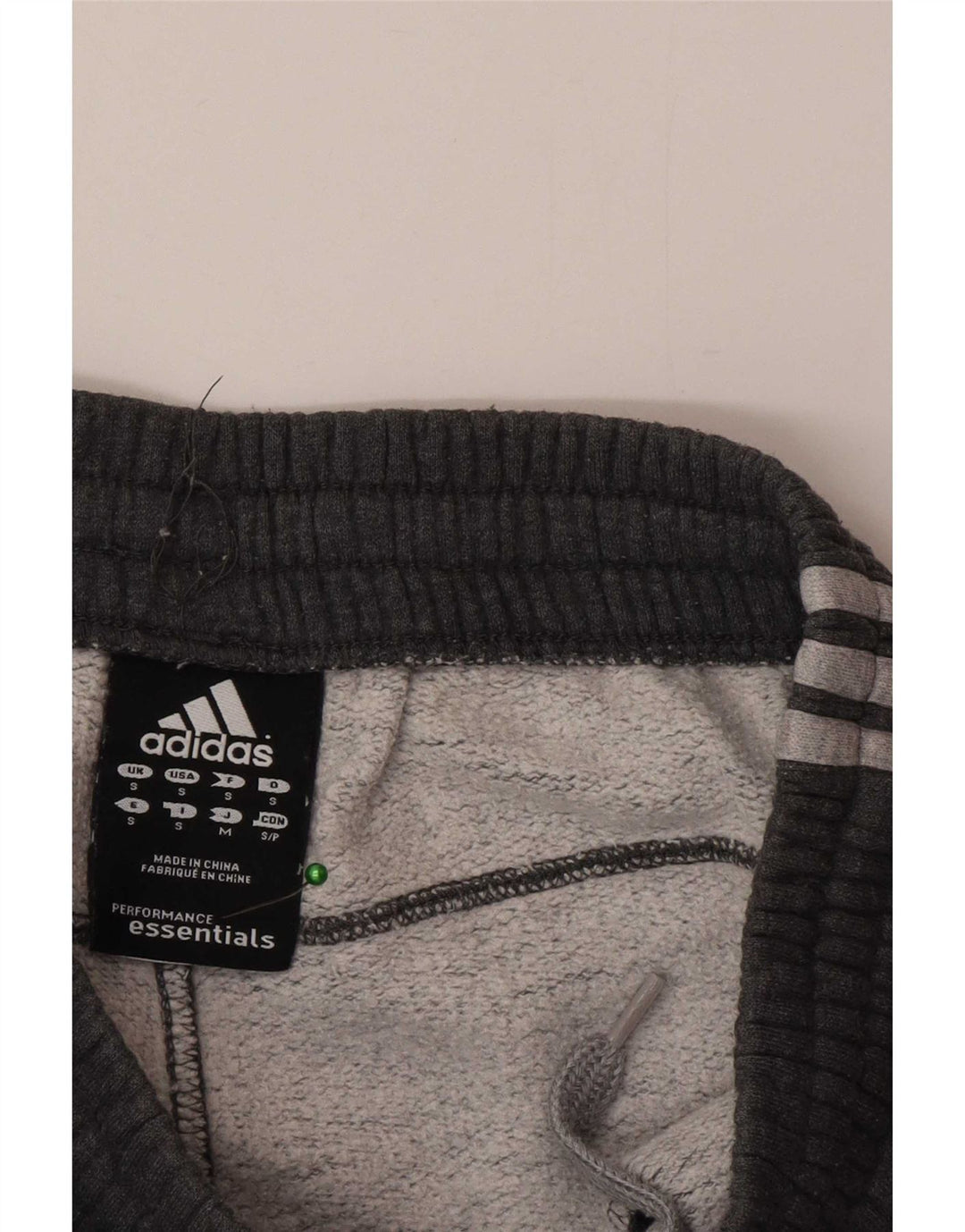 Pantaloni da tuta da uomo Adidas Joggers piccoli in cotone grigio