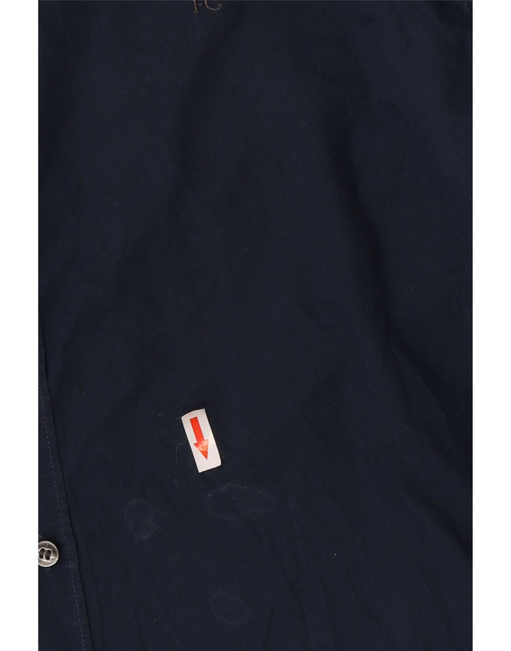 Camicia da uomo French Connection grande in cotone blu navy