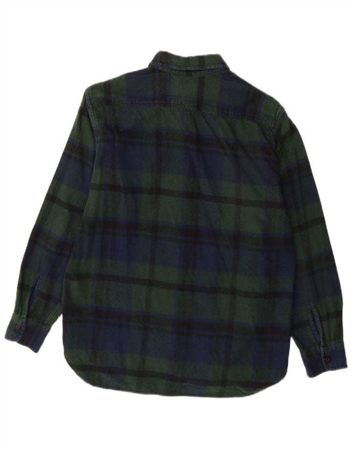 LEVI'S Camicia da uomo in flanella di cotone a quadri verde medio