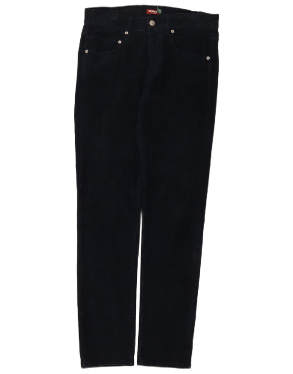 Pantaloni da donna Carrera 417 slim in velluto a coste W31 L32 cotone blu navy