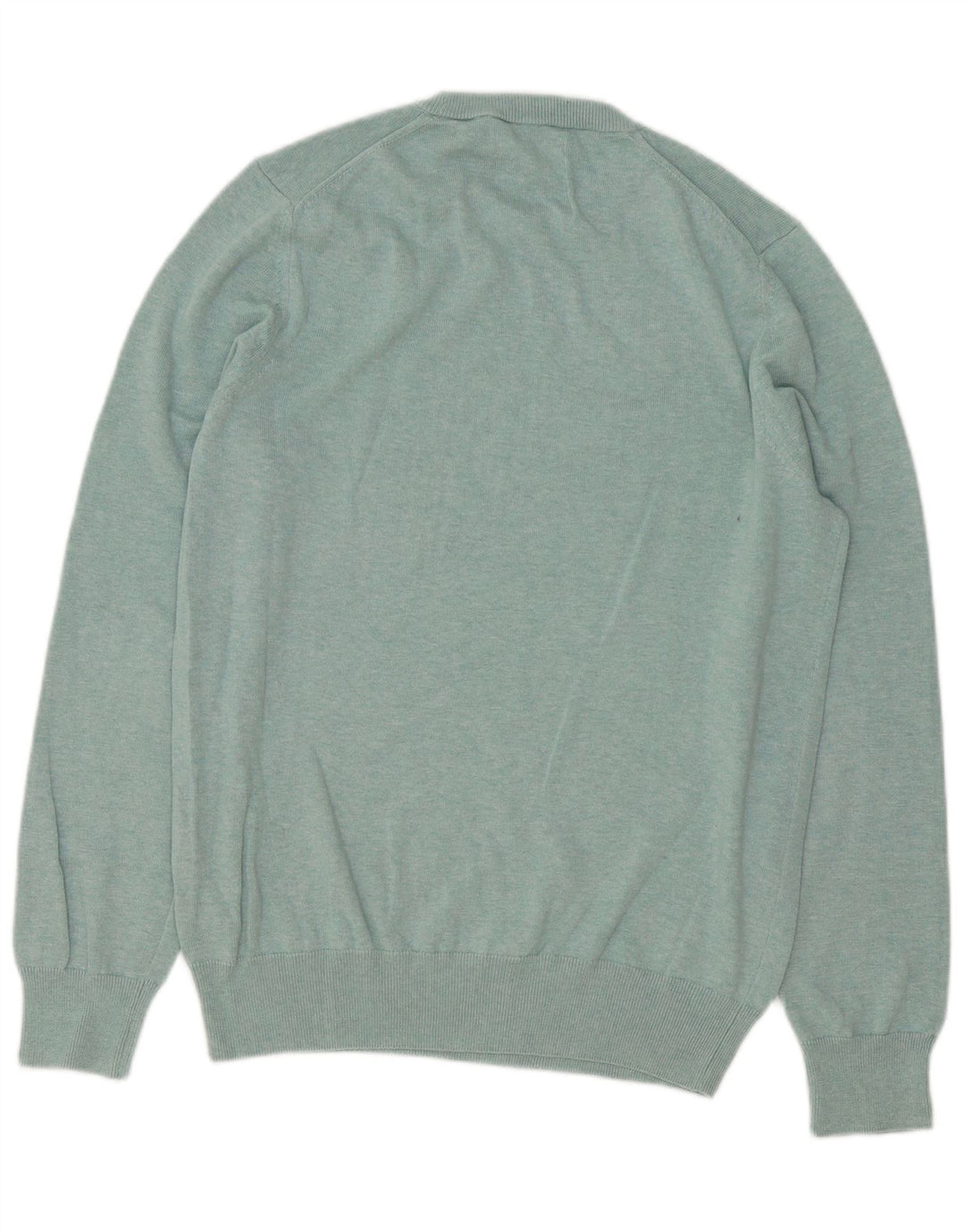 Maglione maglione girocollo da uomo Marks & Spencer in cotone blu medio