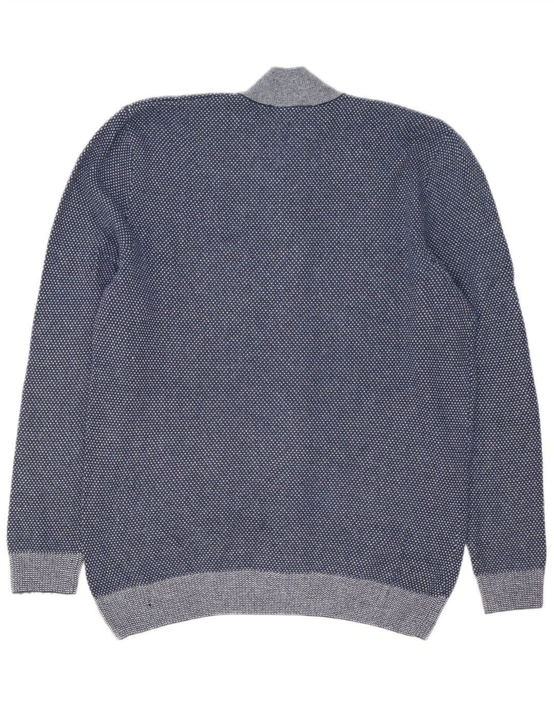 Maglione cardigan da uomo Lacoste taglia 5 grande blu navy screziato