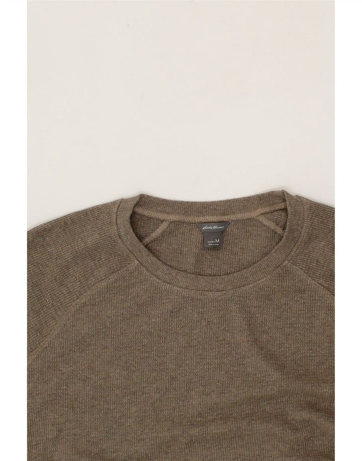 EDDIE BAUER Womens Sweatshirt Jumper UK 14 Medium Beige Cotton Vintage Eddie Bauer and Second-Hand Eddie Bauer from Messina Hembry 