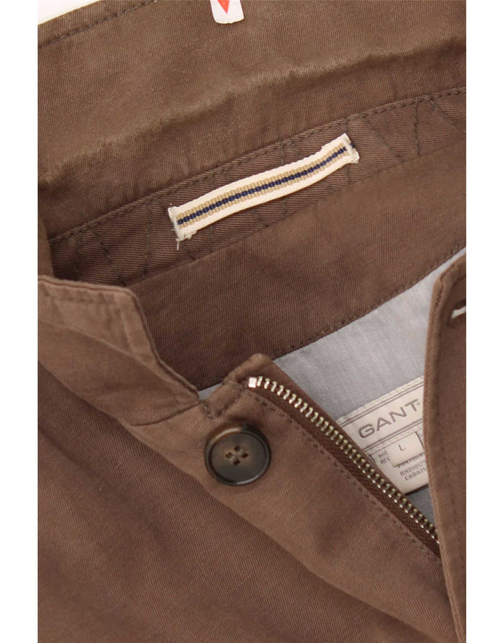 Giacca utility da uomo Gant UK 40 Large in cotone marrone