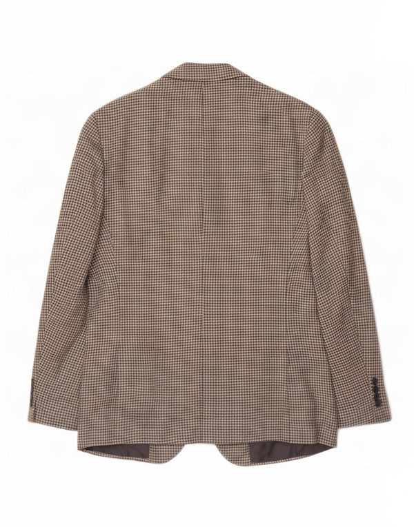 Giacca blazer a 3 bottoni da uomo Polo Ralph Lauren UK 40 pied de poule blu medio