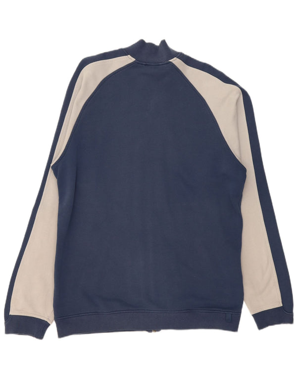Adidas Giacca da uomo con grafica grafica Giacca grande in cotone color block blu navy
