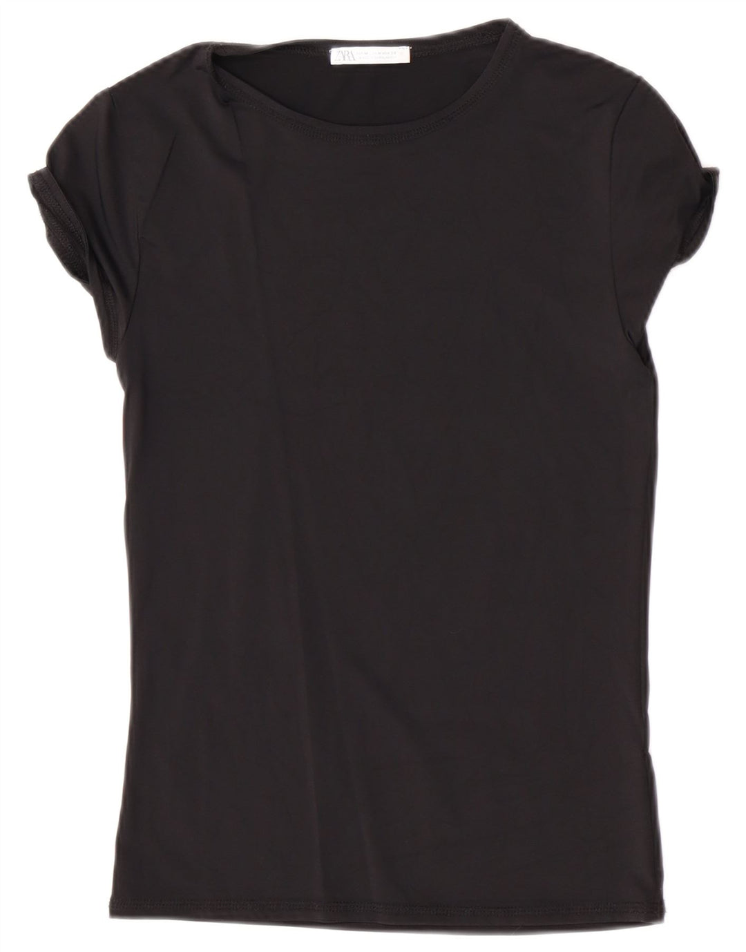 T-shirt Zara da donna Top UK 12 media nera