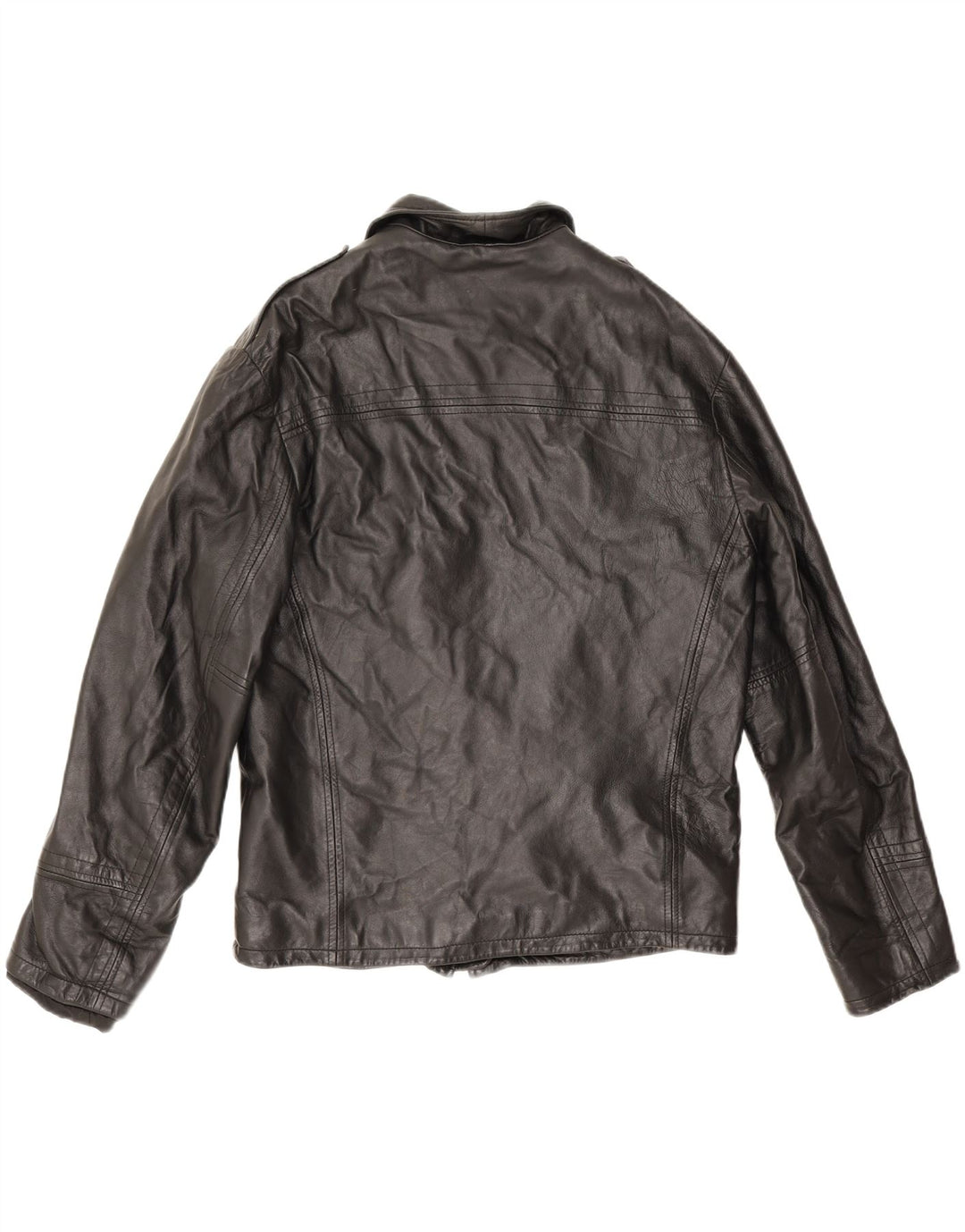 Giubbotto Pelle Militare Uomo Conbipel IT 48 Medio Pelle Nera