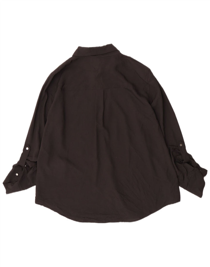 Camicetta da donna Dkny UK 16 grande poliestere nero