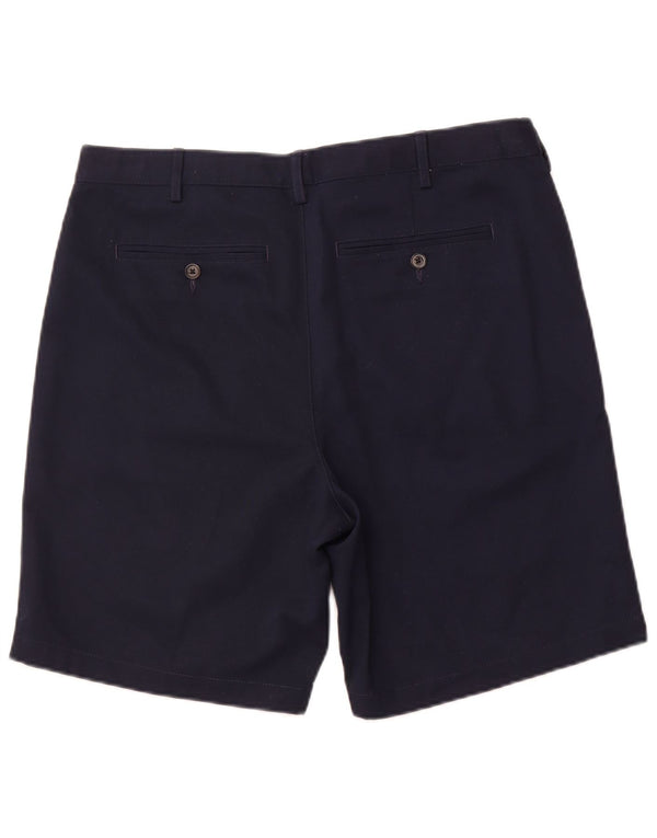 Pantaloncini chino da uomo LANDS END W36 grande cotone blu navy