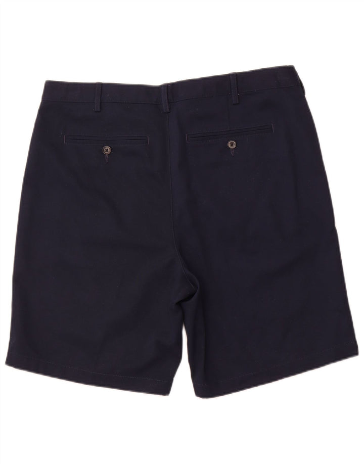 Pantaloncini chino da uomo LANDS END W36 grande cotone blu navy