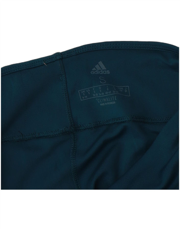 Leggings Adidas Climalite da donna UK 8/10 Piccolo poliestere blu