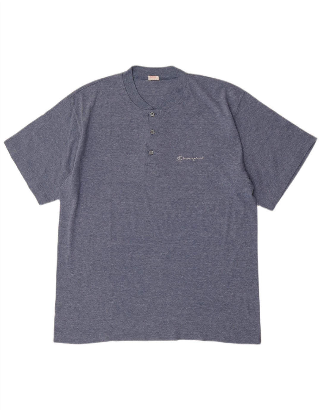 T-shirt da uomo Champion Top XL in cotone chiazzato blu