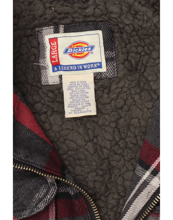 Dickies Giacca da uomo Sherpa Utility UK 40 Grande cotone a quadri multicolore