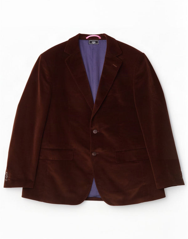 Gant Giacca da uomo in velluto a coste a 2 bottoni EU 50 Large in cotone marrone