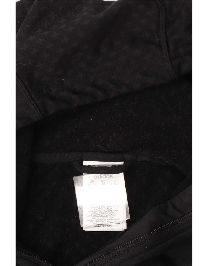 Maglione con cappuccio e zip Adidas Climashell da donna UK 12/14 Medio Nero
