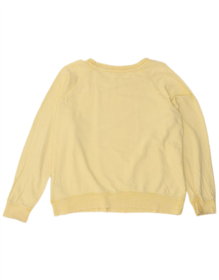 Felpa oversize da donna Marks & Spencer UK 18 XL cotone giallo