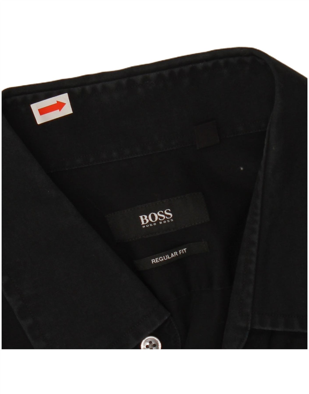 Camicia HUGO BOSS da uomo vestibilità regolare taglia 16 1/2 42 grande nera