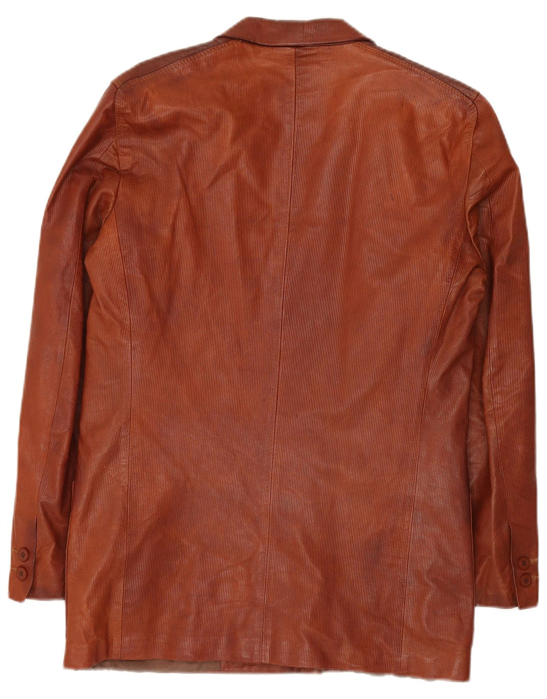 Giacca blazer doppiopetto da uomo Reporter IT 48 in pelle marrone medio